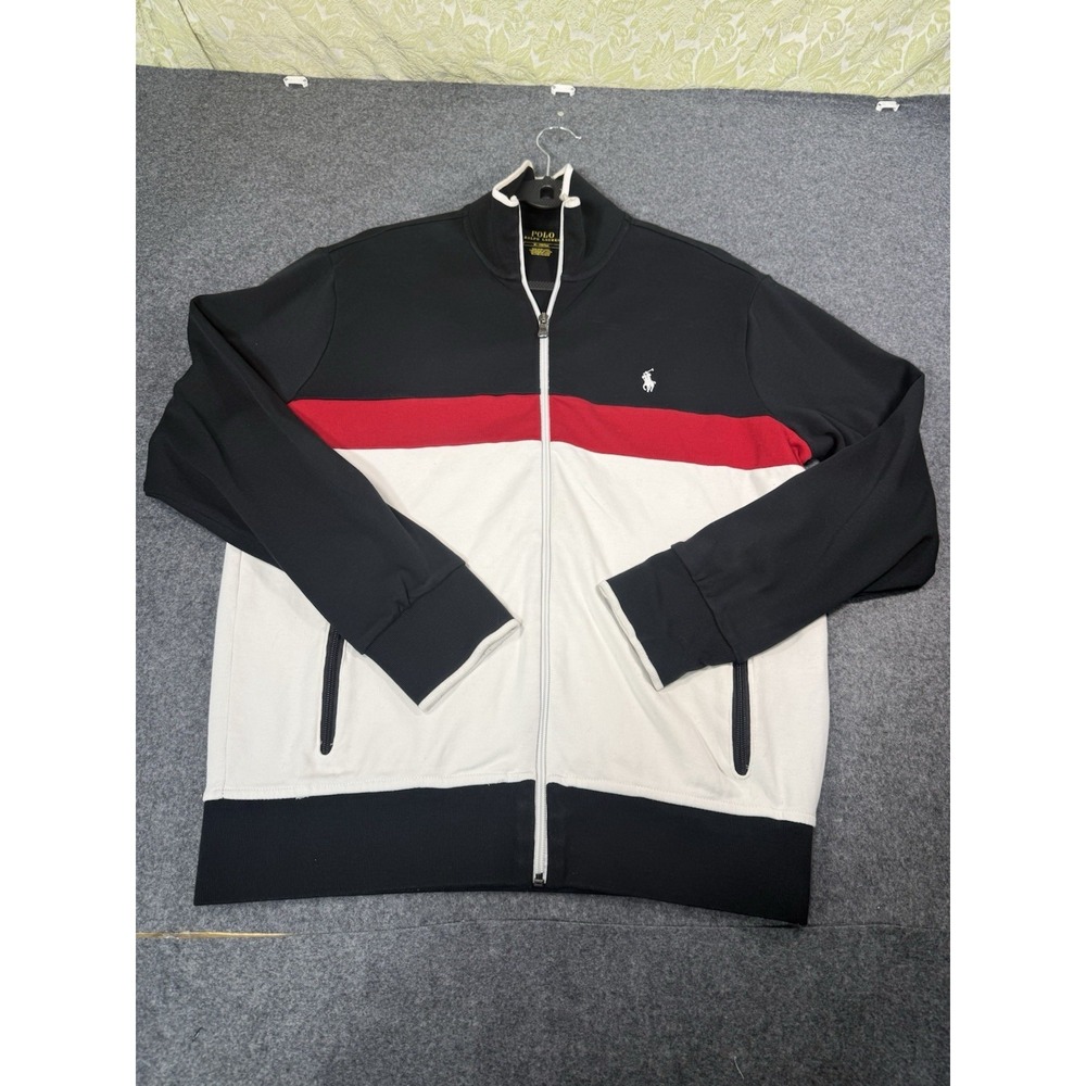 Polo Ralph Lauren Colorblock Double-Knit Track Jacket Size M